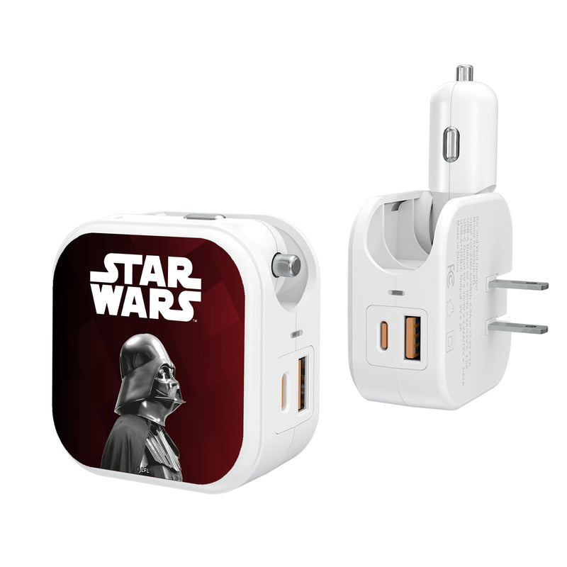 Star Wars Darth Vader Color Block 2 in 1 USB Charger