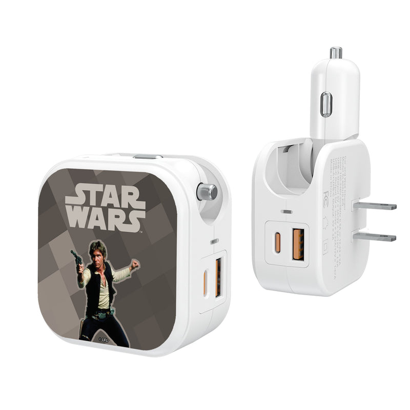 Star Wars Han Solo Color Block 2 in 1 USB Charger