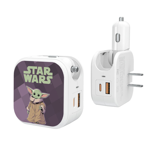 Star Wars: The Mandalorian Grogu Color Block 2 in 1 USB Charger