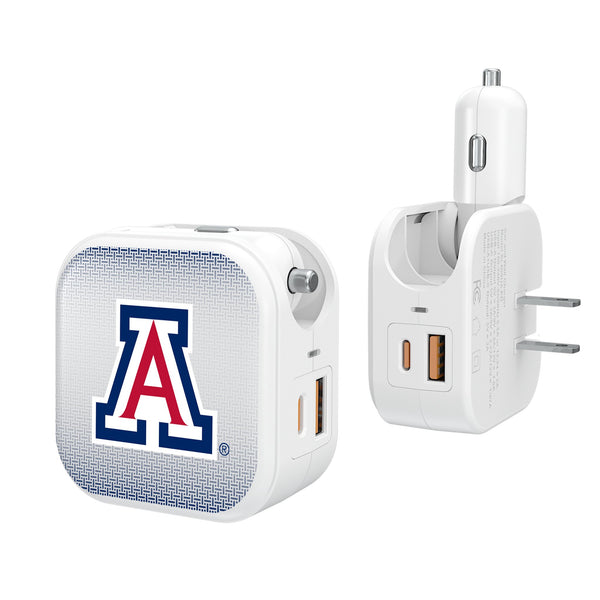 University of Arizona Wildcats Linen 2 in 1 USB Charger