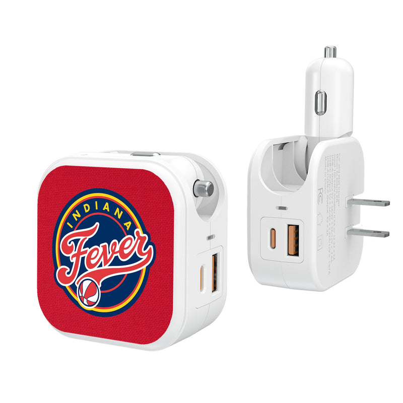 Indiana Fever Solid 2 in 1 USB Charger