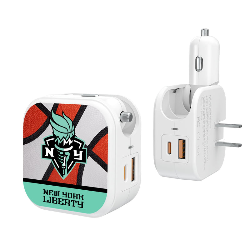 New York Liberty Basketball 2 in 1 USB Charger