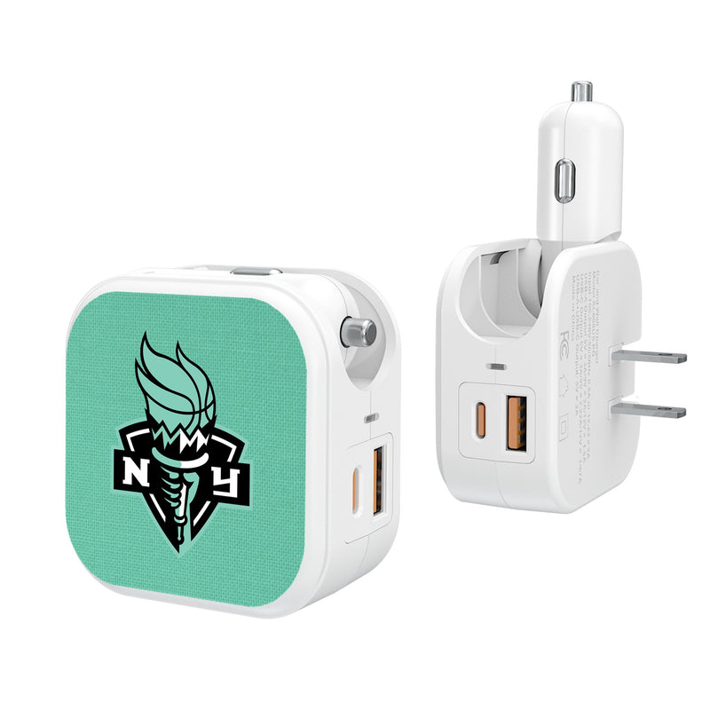 New York Liberty Solid 2 in 1 USB Charger