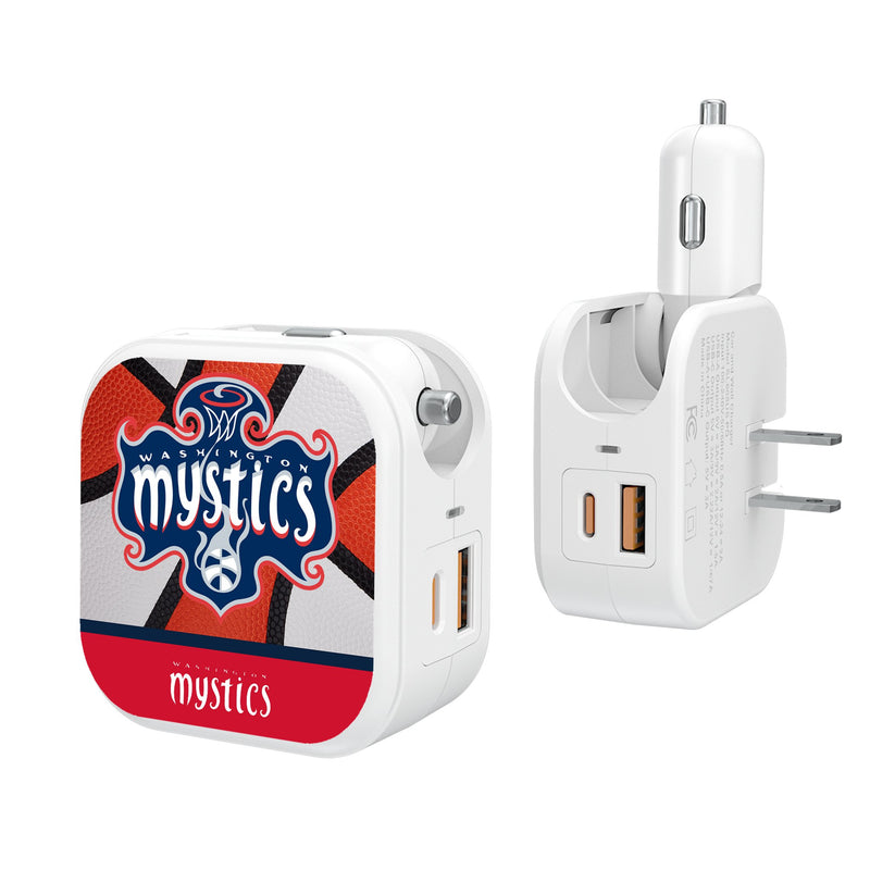 Washington Mystics Basketball 2 in 1 USB Charger