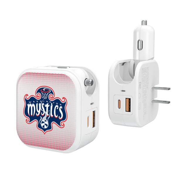 Washington Mystics Linen 2 in 1 USB Charger