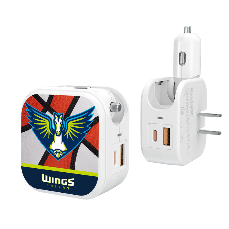 Dallas Wings Basketball 2 in 1 USB Charger