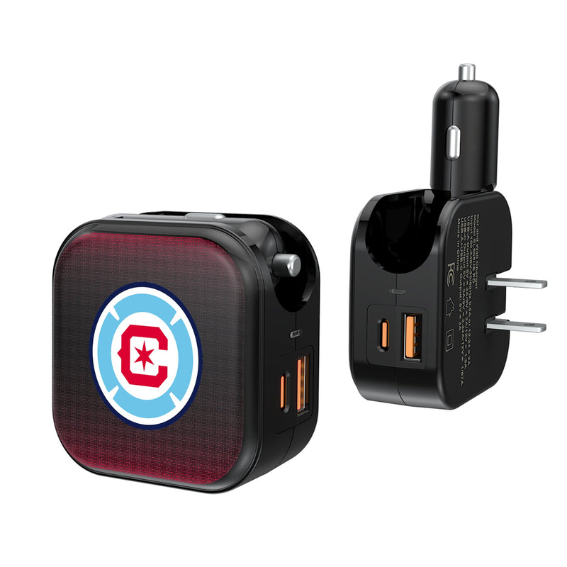 Chicago Fire  Linen 2 in 1 USB A/C Charger