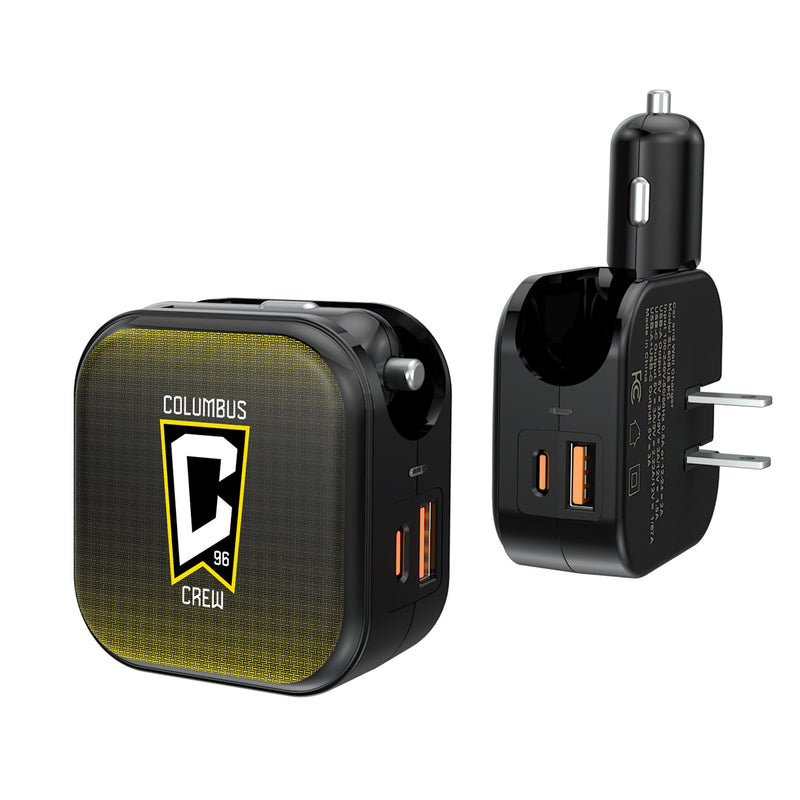 Columbus Crew  Linen 2 in 1 USB A/C Charger