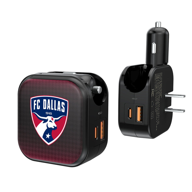 FC Dallas  Linen 2 in 1 USB A/C Charger