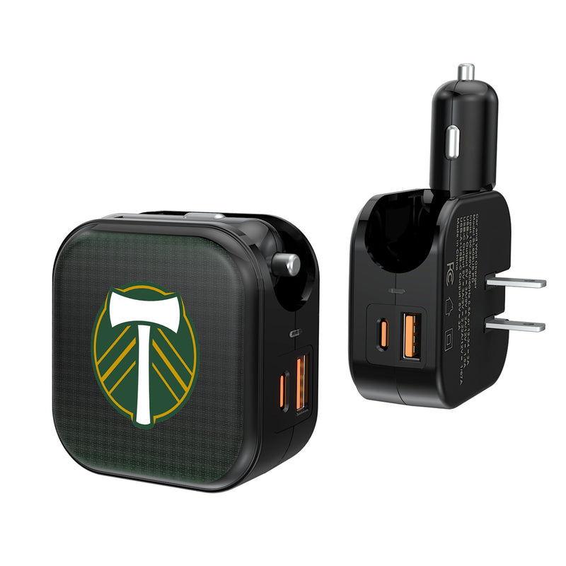 Portland Timbers   Linen 2 in 1 USB A/C Charger