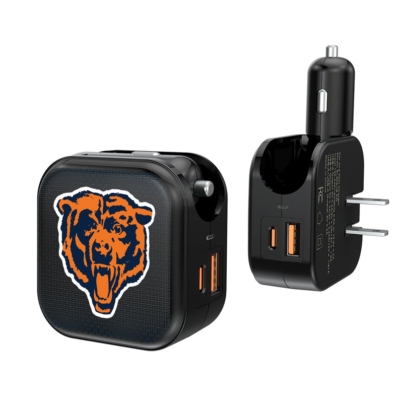 Chicago Bears 1946 Historic Collection Linen 2 in 1 USB A/C Charger