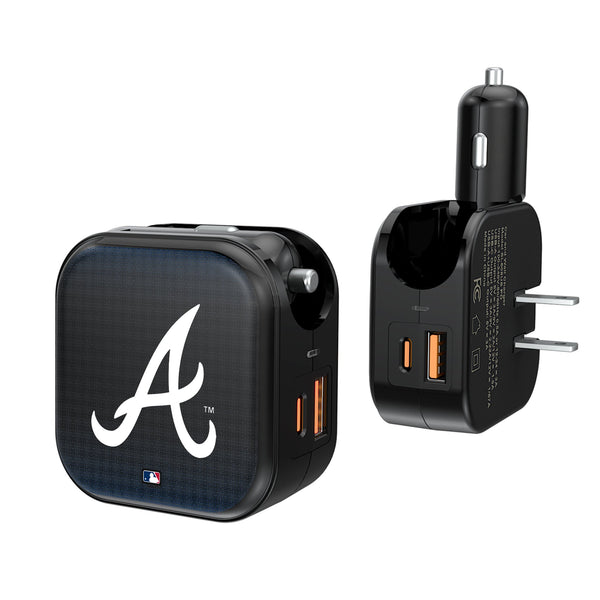 Atlanta Braves Linen 2 in 1 USB A/C Charger