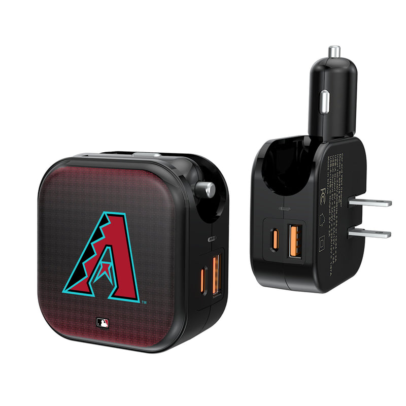 Arizona Diamondbacks Linen 2 in 1 USB A/C Charger