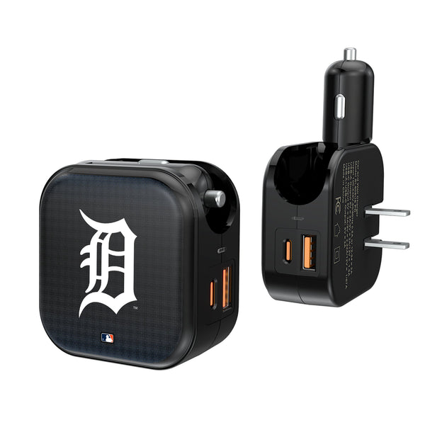 Detroit Tigers Linen 2 in 1 USB A/C Charger