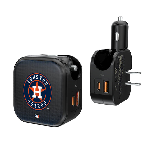 Houston Astros Linen 2 in 1 USB A/C Charger