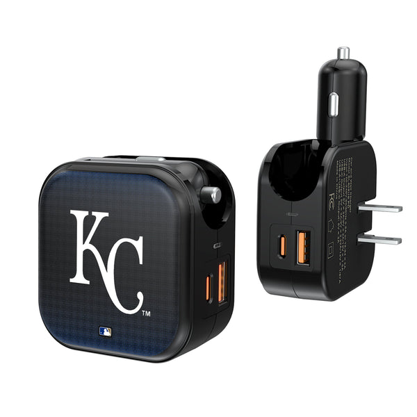 Kansas City Royals Linen 2 in 1 USB A/C Charger