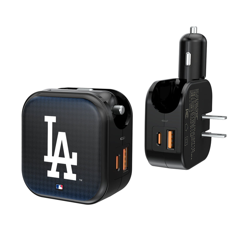 LA Dodgers Linen 2 in 1 USB A/C Charger