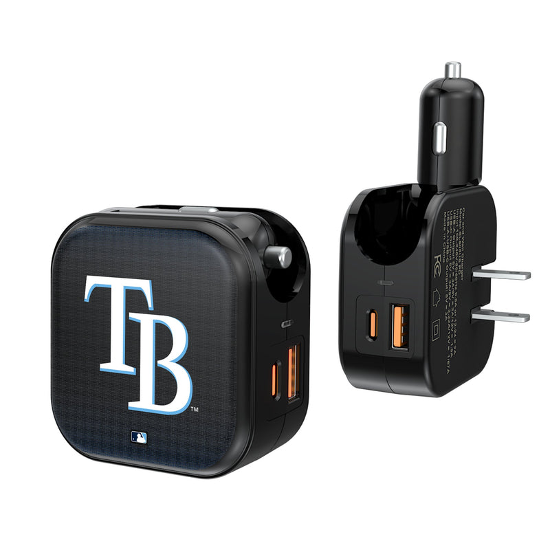 Tampa Bay Rays Linen 2 in 1 USB A/C Charger