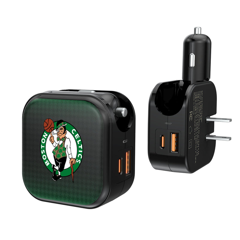 Boston Celtics Linen 2 in 1 USB A/C Charger