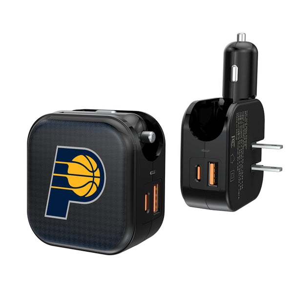 Indiana Pacers Linen 2 in 1 USB A/C Charger