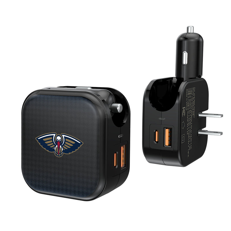 New Orleans Pelicans Linen 2 in 1 USB A/C Charger