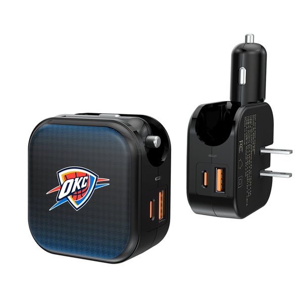 Oklahoma City Thunder Linen 2 in 1 USB A/C Charger