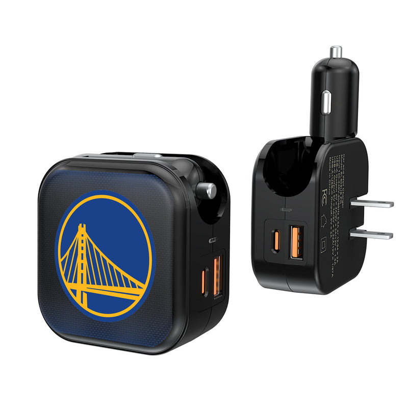 Golden State Warriors Linen 2 in 1 USB A/C Charger