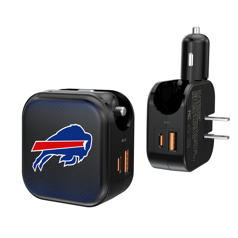 Buffalo Bills Linen 2 in 1 USB A/C Charger