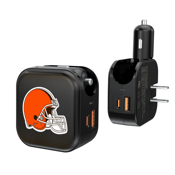 Cleveland Browns Linen 2 in 1 USB A/C Charger