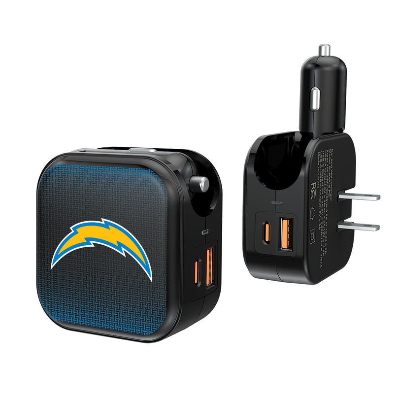 Los Angeles Chargers Linen 2 in 1 USB A/C Charger