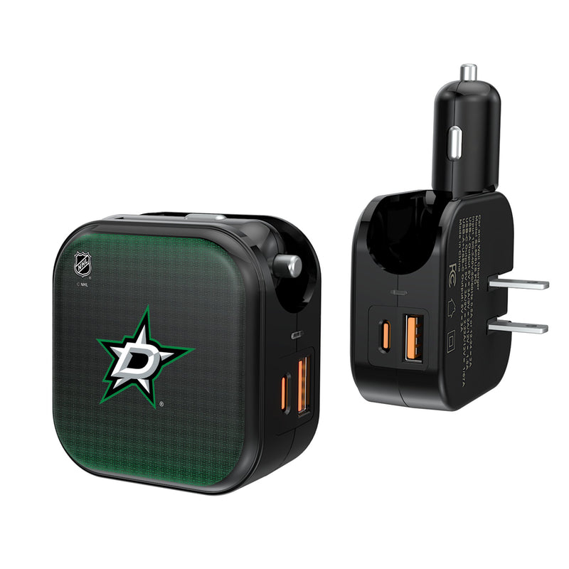 Dallas Stars Linen 2 in 1 USB A/C Charger