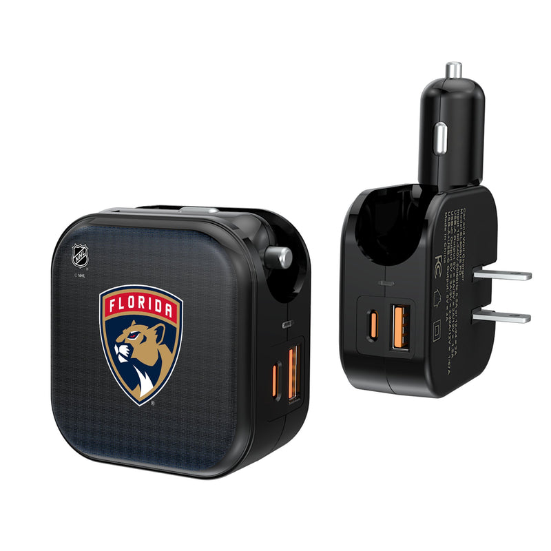 Florida Panthers Linen 2 in 1 USB A/C Charger