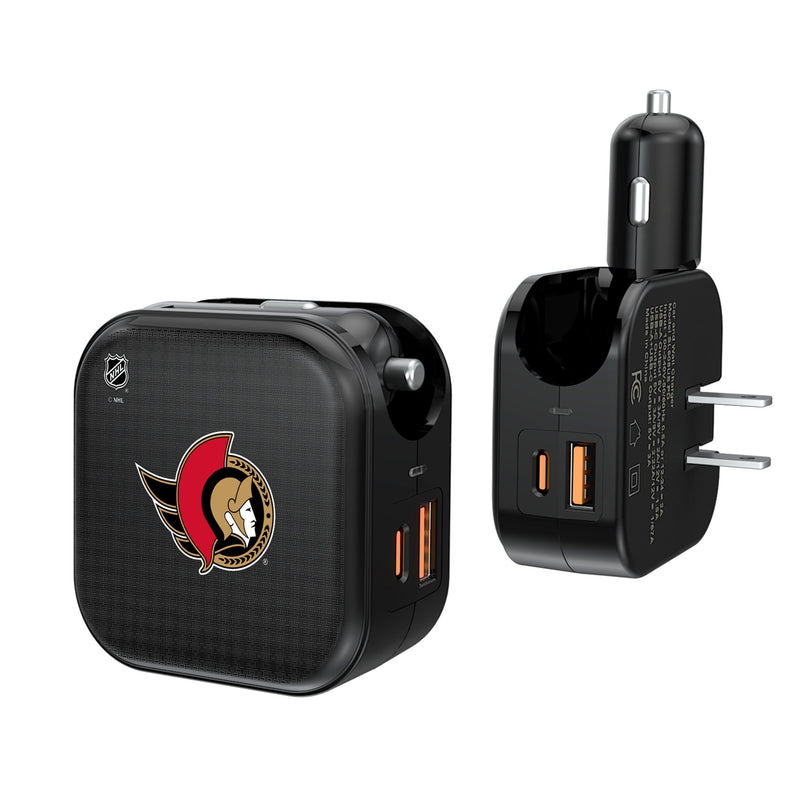 Ottawa Senators Linen 2 in 1 USB A/C Charger