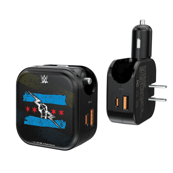 CM Punk Steel 2 in 1 USB A/C Charger