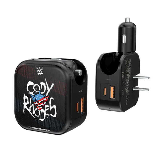 Cody Rhodes Steel 2 in 1 USB A/C Charger