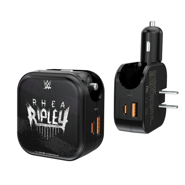 Rhea Ripley Steel 2 in 1 USB A/C Charger