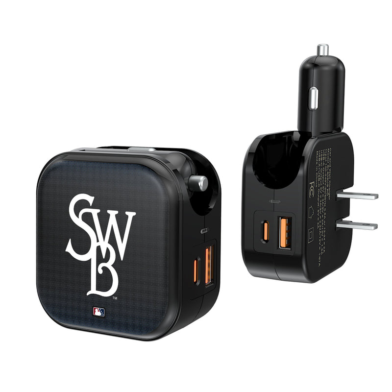 Scranton/Wilkes-Barre RailRiders Linen 2 in 1 USB A/C Charger