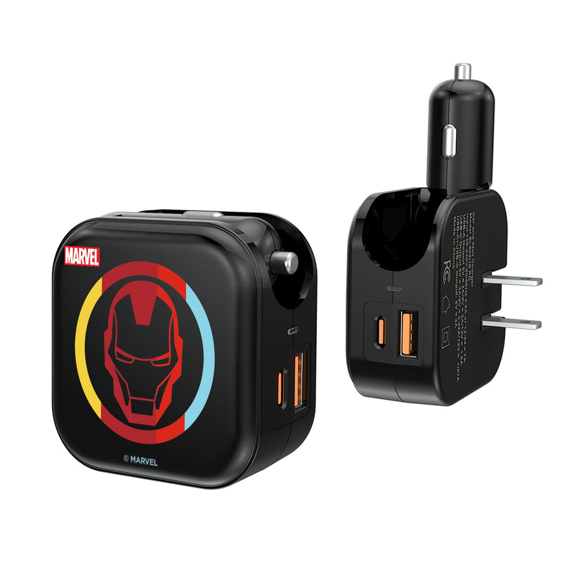 Marvel Avengers Iron Man Sigil 2 in 1 USB A/C Charger