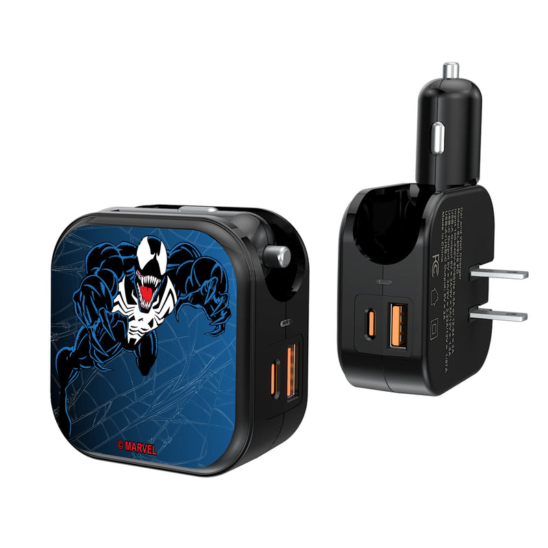 Marvel Venom MechLine 2 in 1 USB A/C Charger