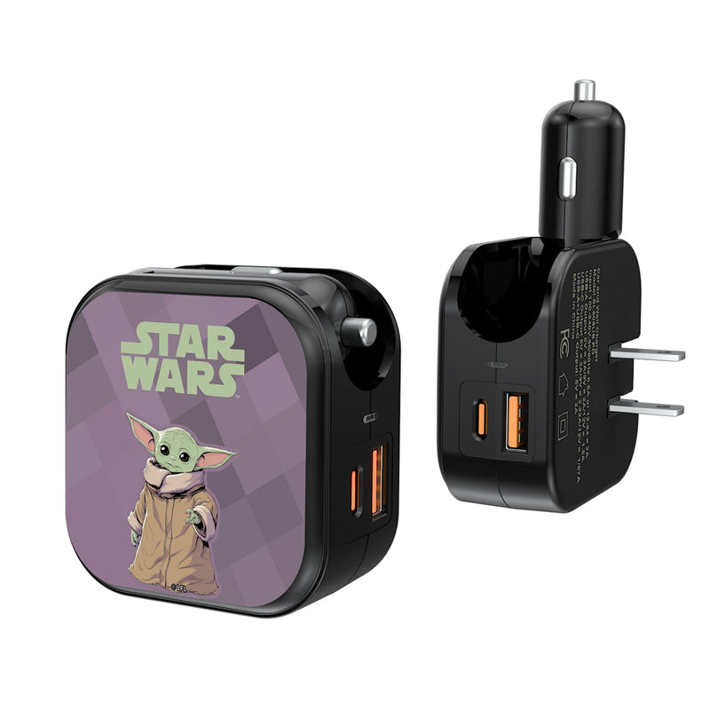 Star Wars: The Mandalorian Grogu Color Block 2 in 1 USB A/C Charger