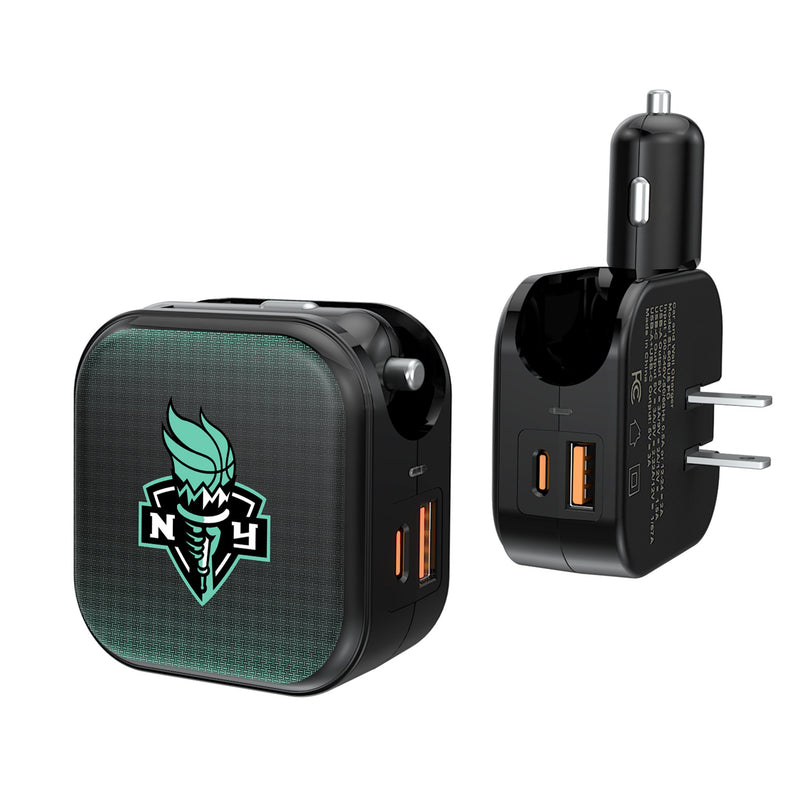 New York Liberty Linen 2 in 1 USB A/C Charger