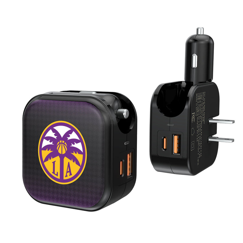 Los Angeles Sparks Linen 2 in 1 USB A/C Charger