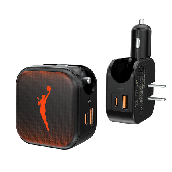 WNBA  Linen 2 in 1 USB A/C Charger