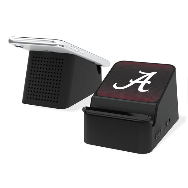 University of Alabama Crimson Tide Script A Linen Wireless Charging Station and Bluetooth Speaker