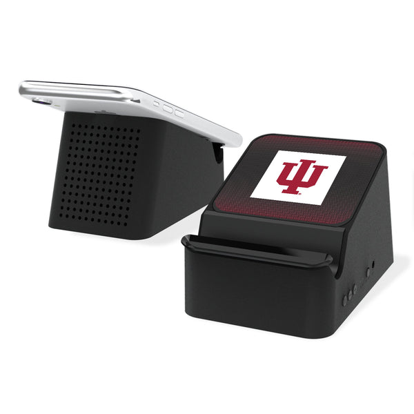 Indiana University Hoosiers Linen Wireless Charging Station and Bluetooth Speaker