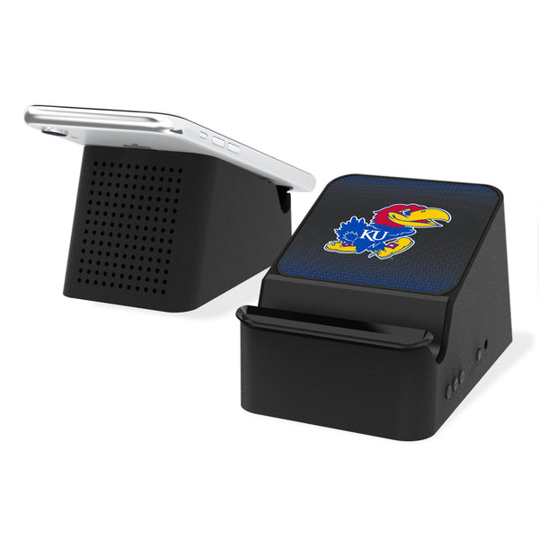 University of Kansas Jayhawks Linen Wireless Charging Station and Bluetooth Speaker