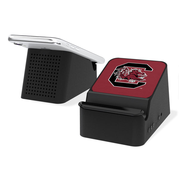 University of South Carolina Gamecocks Solid Wireless Charging Station and Bluetooth Speaker