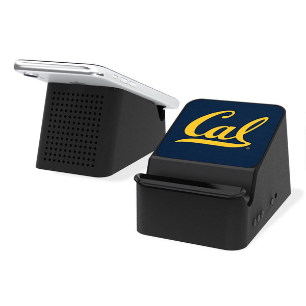 University of California Berkeley Golden Bears Solid Wireless Charging Station and Bluetooth Speaker