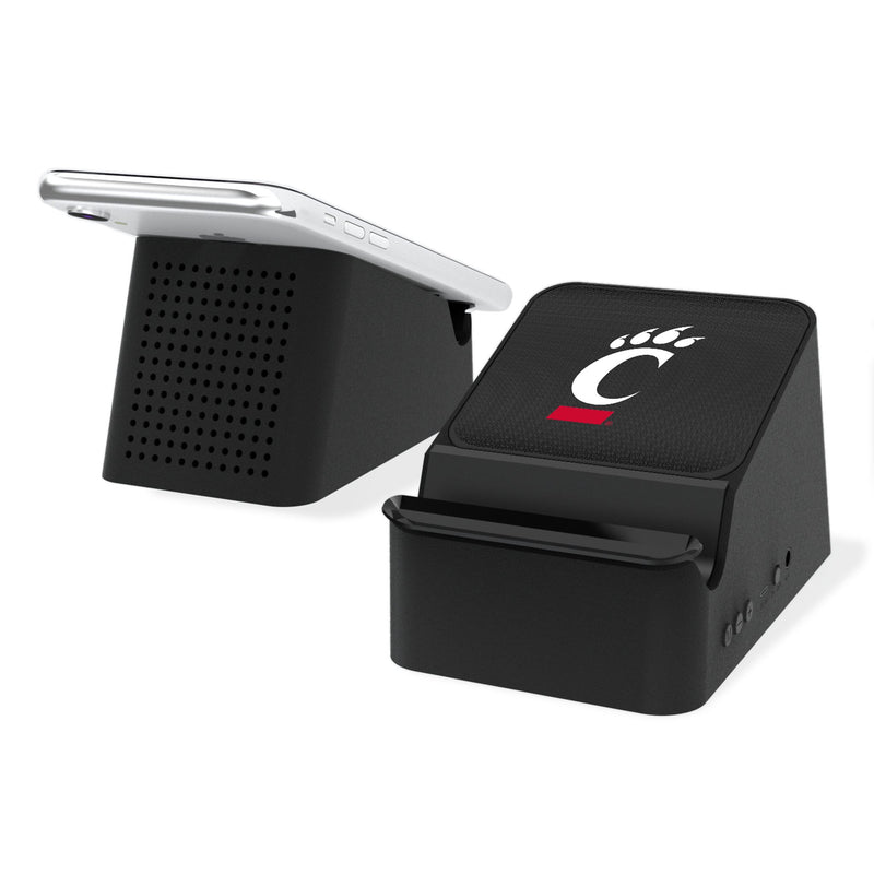 University of Cincinnati Bearcats Linen Wireless Charging Station and Bluetooth Speaker