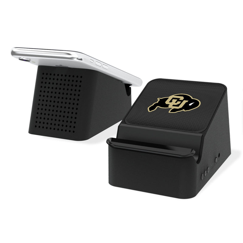 University of Colorado Buffaloes Linen Wireless Charging Station and Bluetooth Speaker